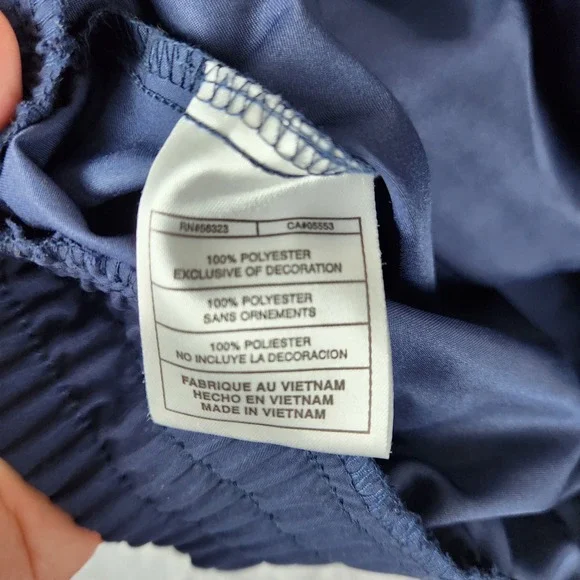 Nike Golf Pullover V Neck Windbreaker Jacket Mens Blue Navy XL Zipper Pocket NWT - Picture 9 of 12